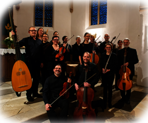 amici musici Gruppenfoto in der Evangelischen Kirche Brochterbeck
